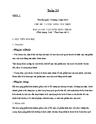 Kế hoạch bài dạy Môn Mĩ thuật Lớp 1 đến Lớp 4 - Tuần 24 năm học 2021-2022 (Phan Thị Thúy Hà)