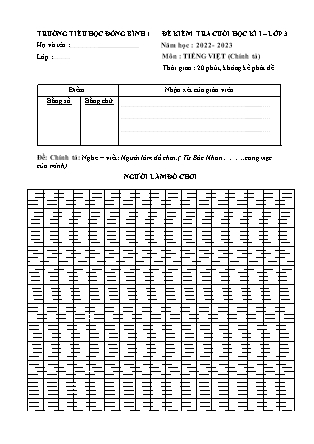 Ma trận và Đề kiểm tra cuối học kì I môn Toán + Tiếng Việt 2 năm học 2021-2022 và năm học 2022-2023 (Kèm hướng dẫn chấm)
