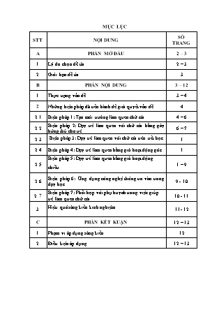 SKKN Một số biện pháp nâng cao chất lượng cho trẻ 5-6 tuổi làm quen chữ cái trường mầm non Thới Xuân NH 2022-2023 (Lê Thị Bích Duyên)