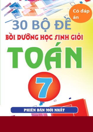 30 Bộ đề Bồi dưỡng HSG môn Toán Lớp 7 (Có đáp án)