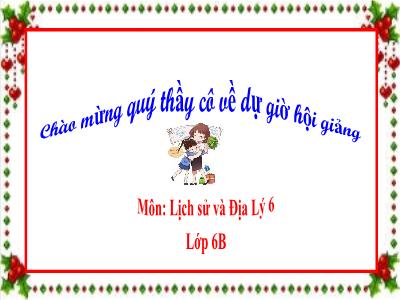 Bài giảng môn Lịch Sử Lớp 6 - Tiết 21, Bài 10: Hy Lạp và La Mã cổ đại